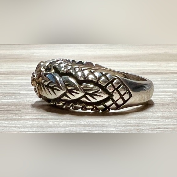 Vintage Designer Signed Stephen Dweck Sterling Silver & 18K Gold Ring, Size 6.5 - Picture 3 of 10